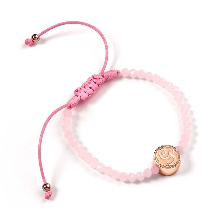 Bracelet d'amitié Wicked Glinda en quartz rose