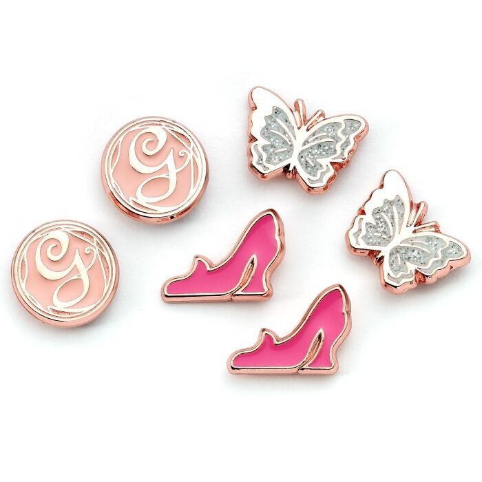 Ensemble de boucles d'oreilles à tige Wicked Glinda Butterfly, G et Shoe