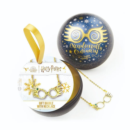 Boule de Noël Harry Potter Luna Lovegood avec collier