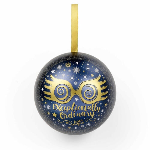 Boule de Noël Harry Potter Luna Lovegood avec collier