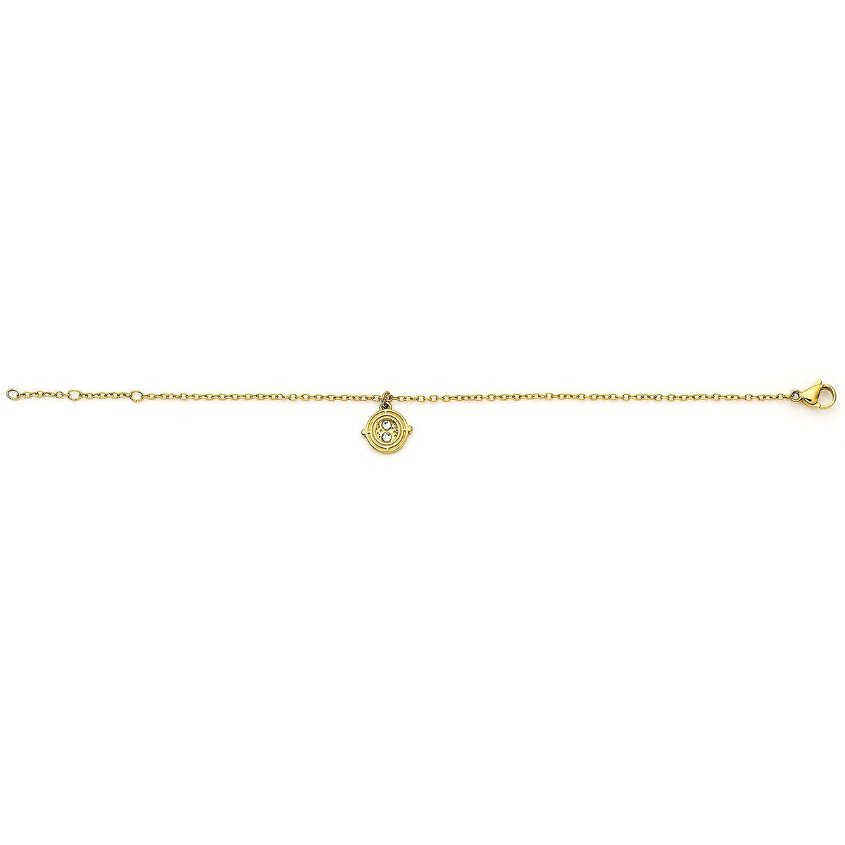 Bracelet chaîne dorée en acier inoxydable avec retourneur de temps Harry Potter