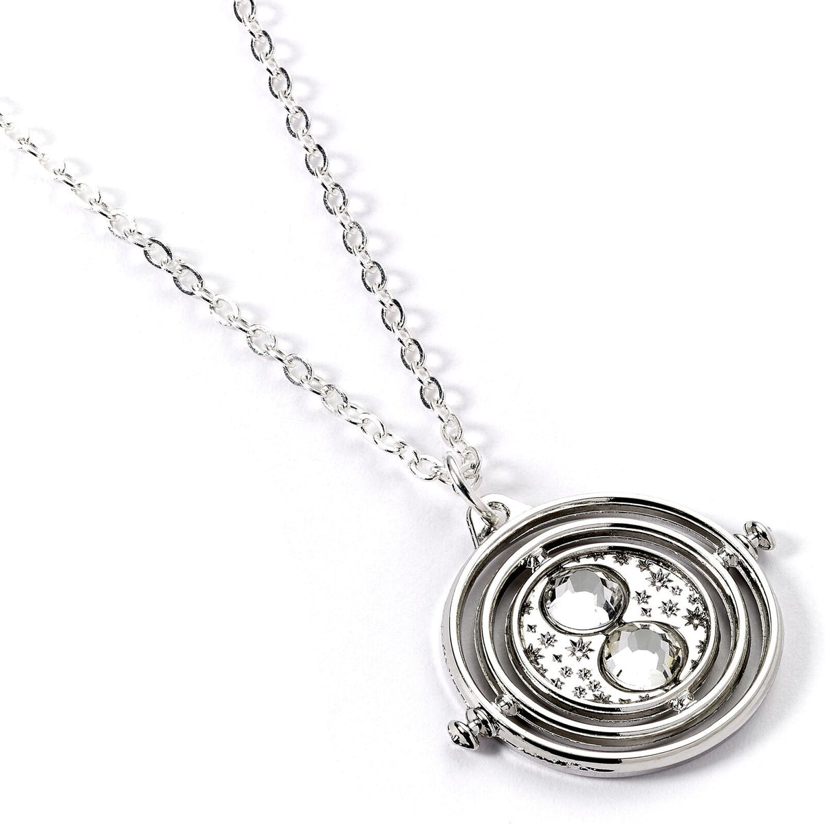 Collier Retourneur de Temps en Argent Harry Potter