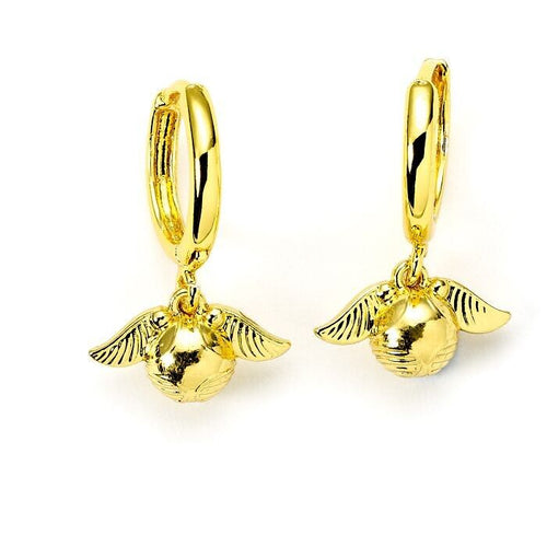 Boucles d'oreilles créoles dorées Vif d'or de Harry Potter
