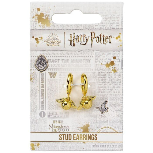 Boucles d'oreilles créoles dorées Vif d'or de Harry Potter