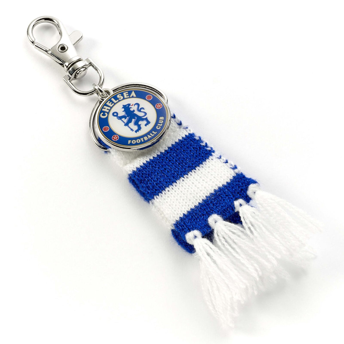 Cintre pour sac à dos avec écharpe et écusson à rayures bleues du club de football de Chelsea