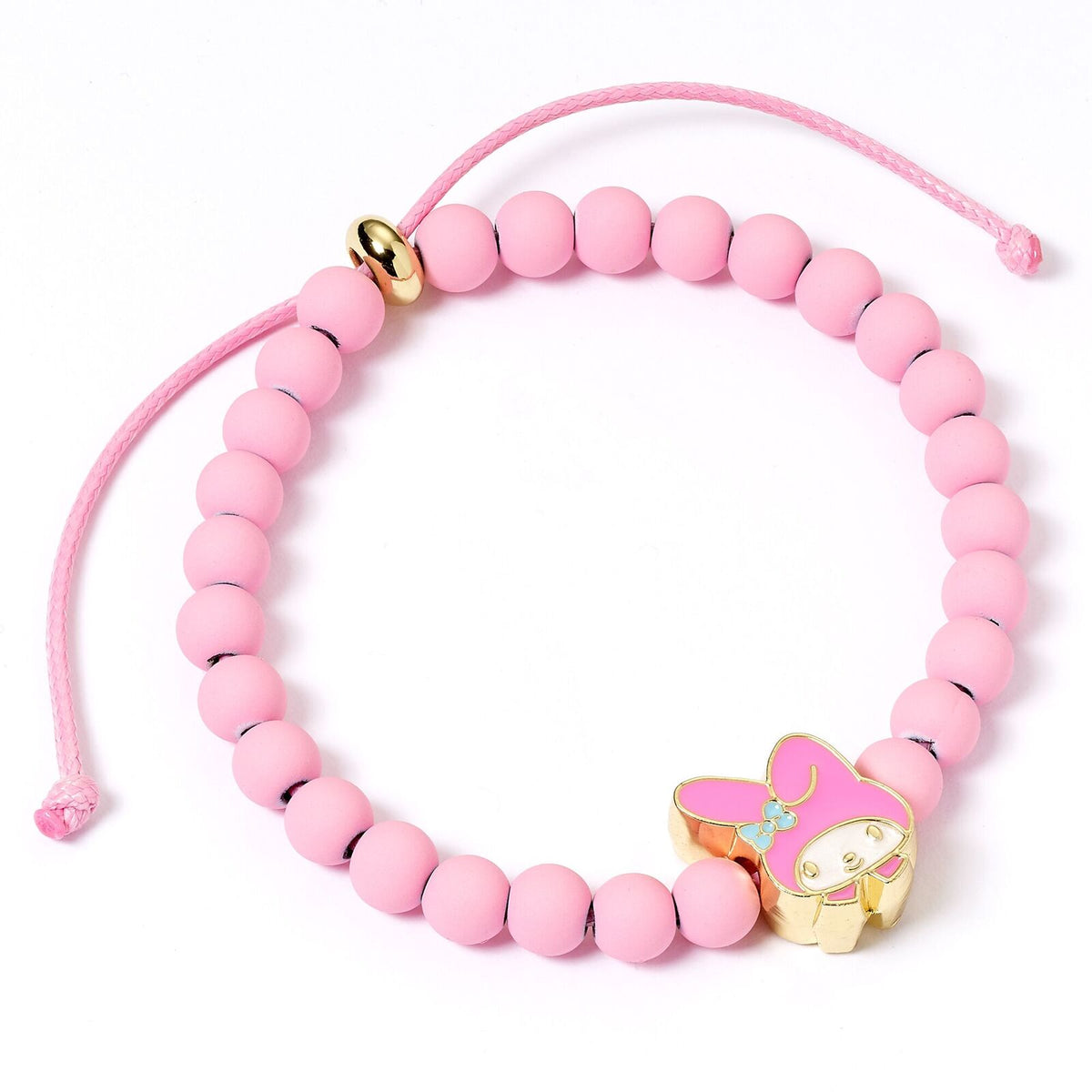 Bracelet de perles roses Hello Kitty avec breloque My Melody