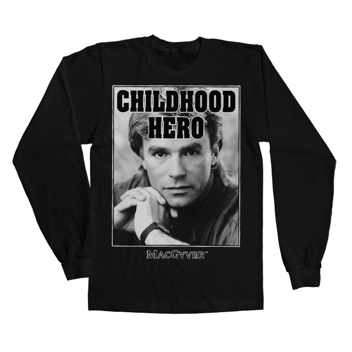 Macgyver - Childhood Hero Long Sleeve Tee – T-shirt manches longues
