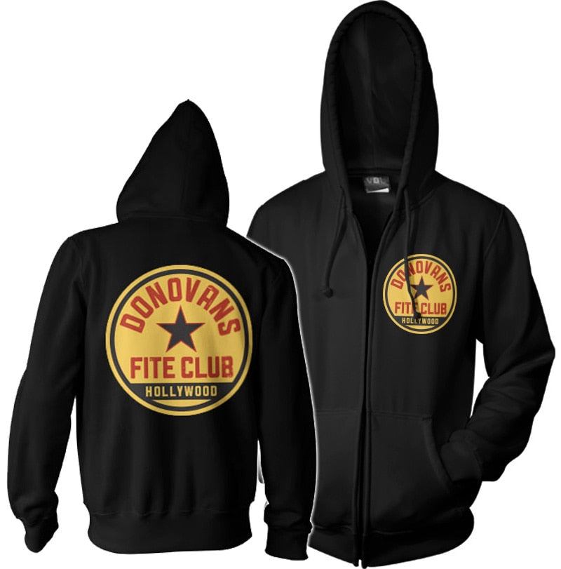 Donovans Fite Club Zipped Hoodie – Sweat à capuche zippé