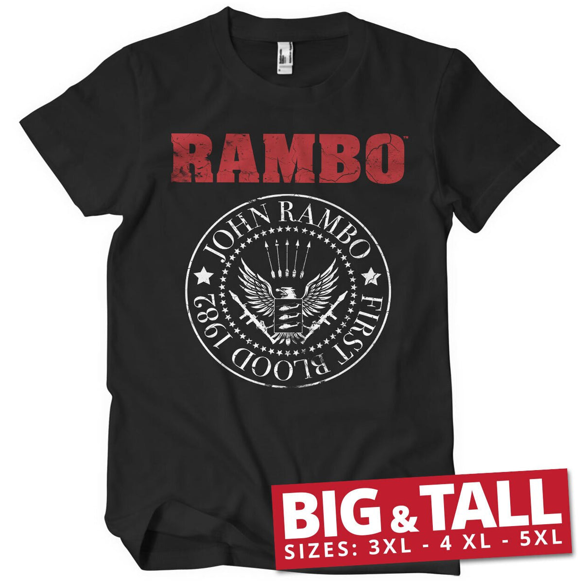 First Blood 1982 Seal Big & Tall T-Shirt – T-shirt grande taille