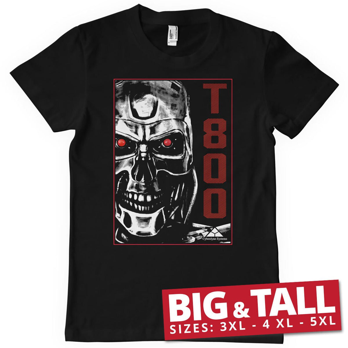 Terminator - T-800 Machine Big & Tall T-Shirt – T-shirt grande taille
