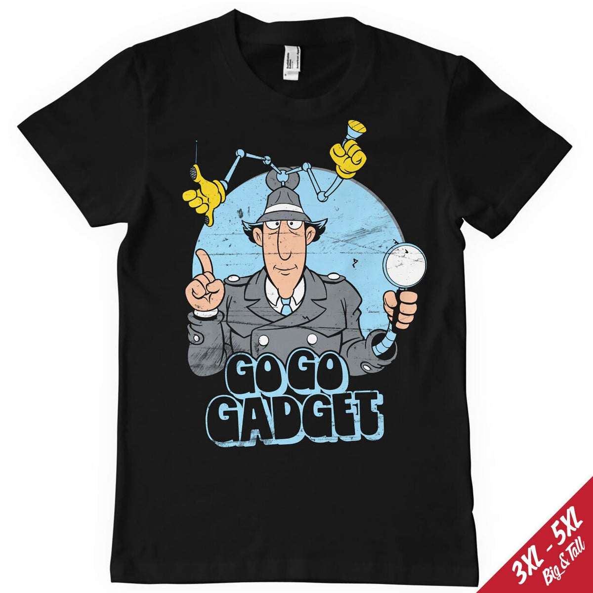 Inspecteur Gadget - Go Go Gadget Big & Tall T-Shirt – T-shirt grande taille