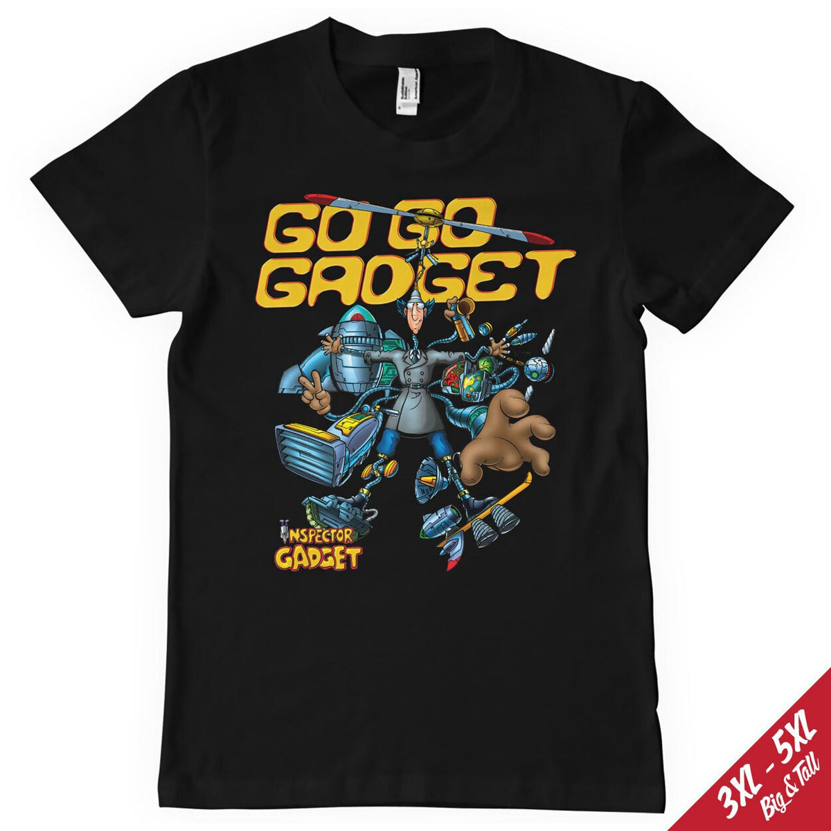 Inspector Gadget (Inspecteur Gadget) Big & Tall T-Shirt – T-shirt grande taille
