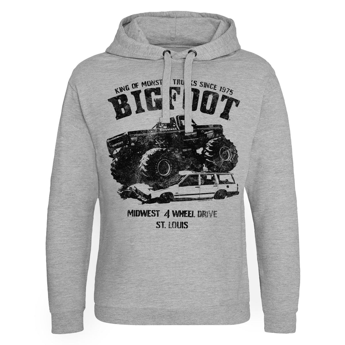 BIGFOOT Monster Car Crush Epic Hoodie – Sweat à capuche Epic