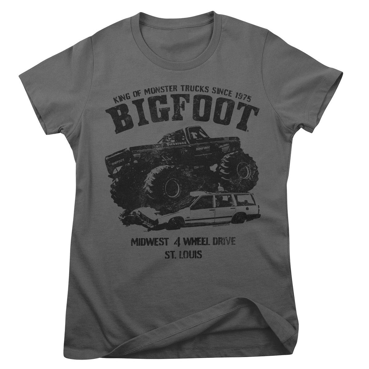 BIGFOOT Monster Car Crush Girly Tee – T-shirt femme