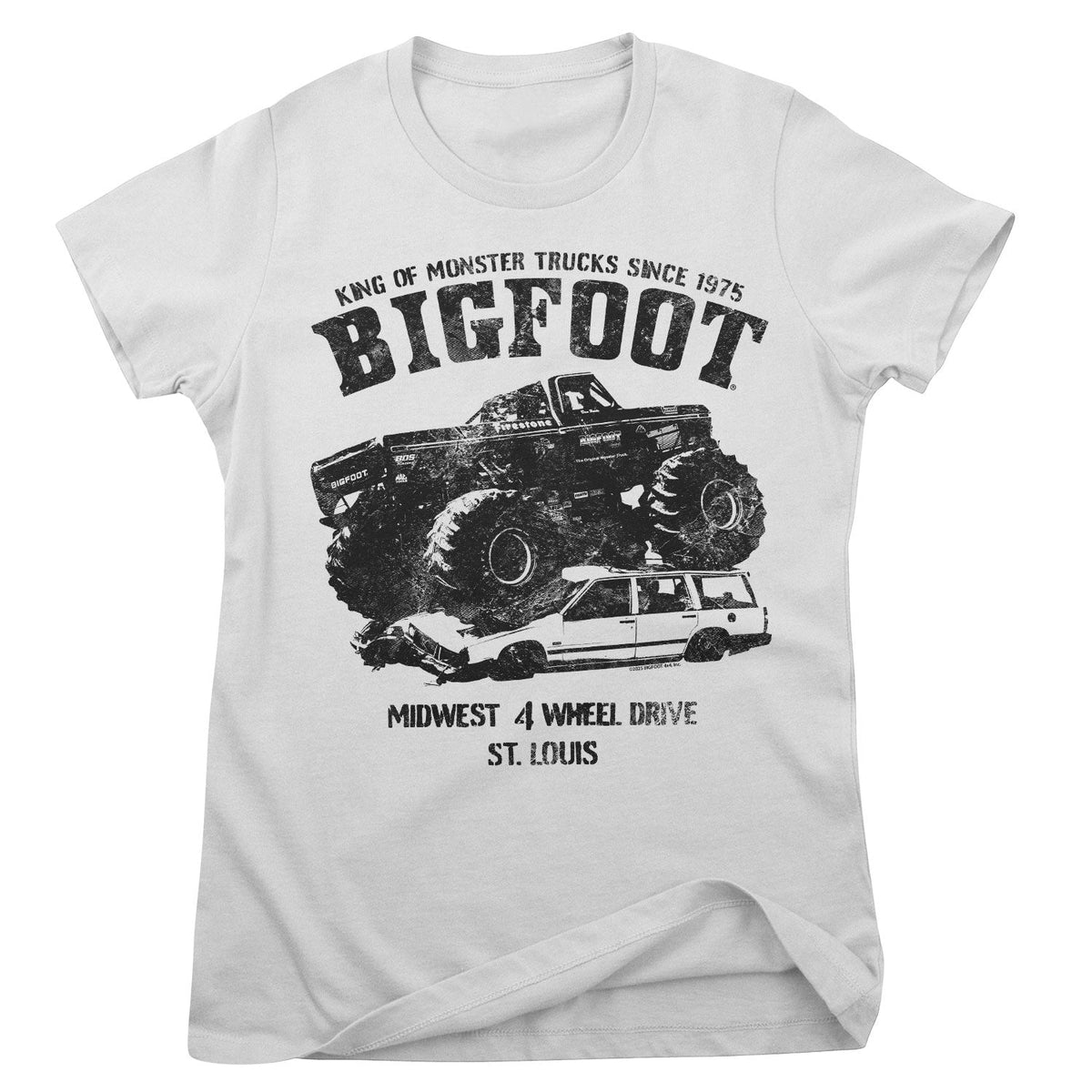 BIGFOOT Monster Car Crush Girly Tee – T-shirt femme