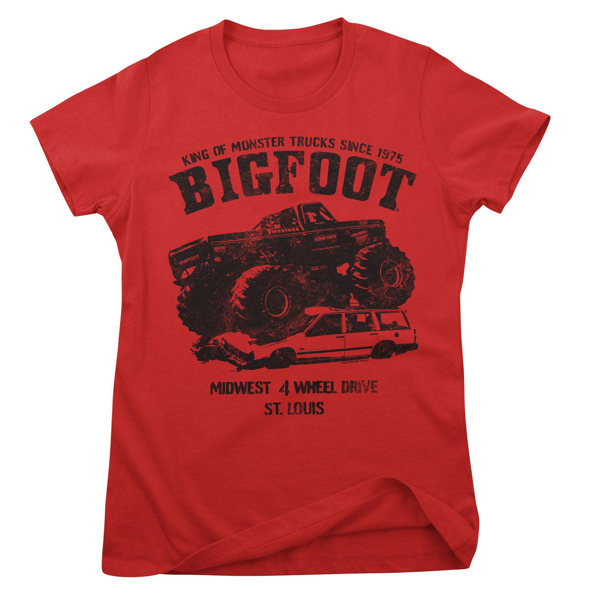 BIGFOOT Monster Car Crush Girly Tee – T-shirt femme