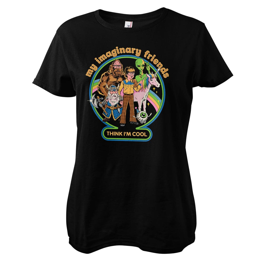 My Imaginary Friends Think I'm Cool Girly Tee – T-shirt femme