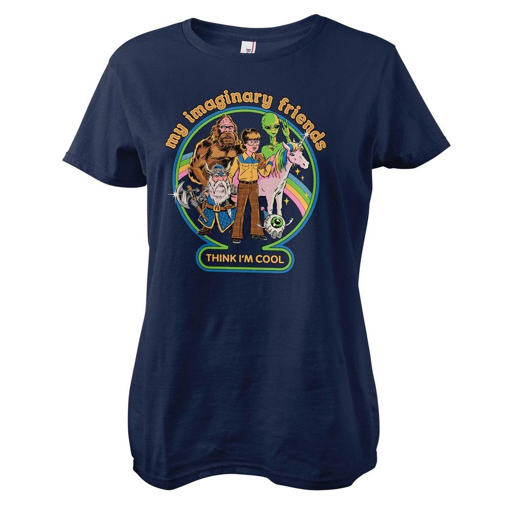 My Imaginary Friends Think I'm Cool Girly Tee – T-shirt femme