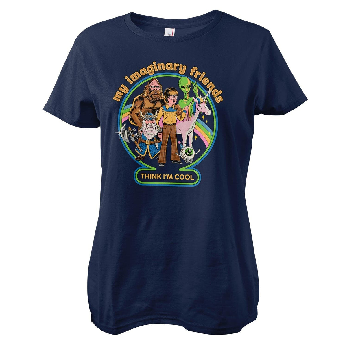 My Imaginary Friends Think I'm Cool Girly Tee – T-shirt femme
