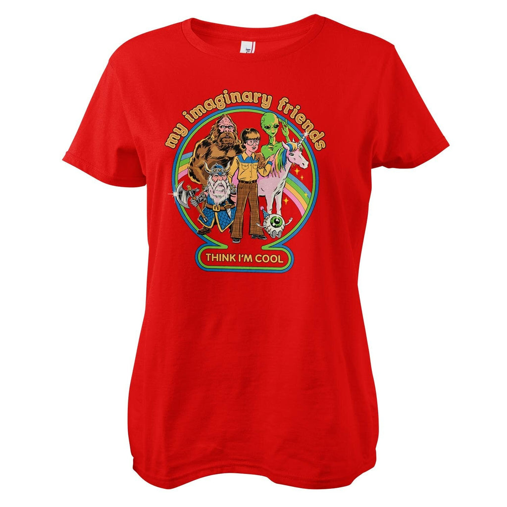 My Imaginary Friends Think I'm Cool Girly Tee – T-shirt femme