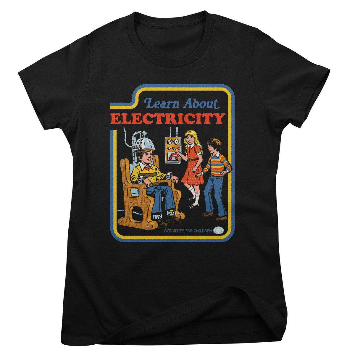 Steven Rhodes - Learn About Electricity Girly Tee – T-shirt femme