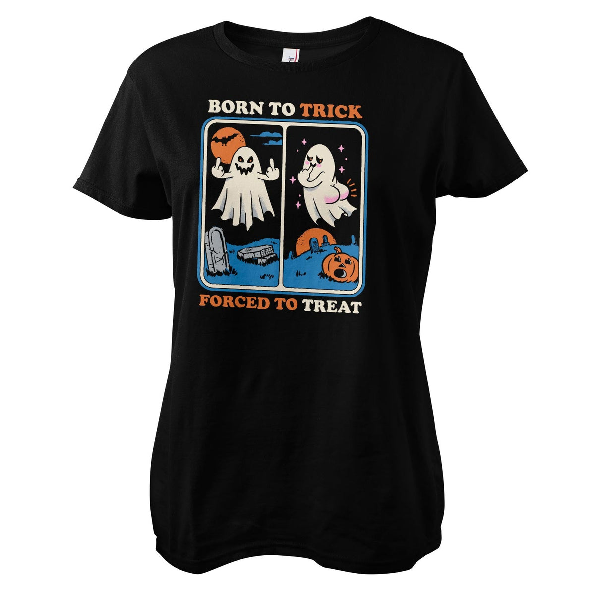 Born To Trick - Forced To Treat Girly Tee – T-shirt femme
