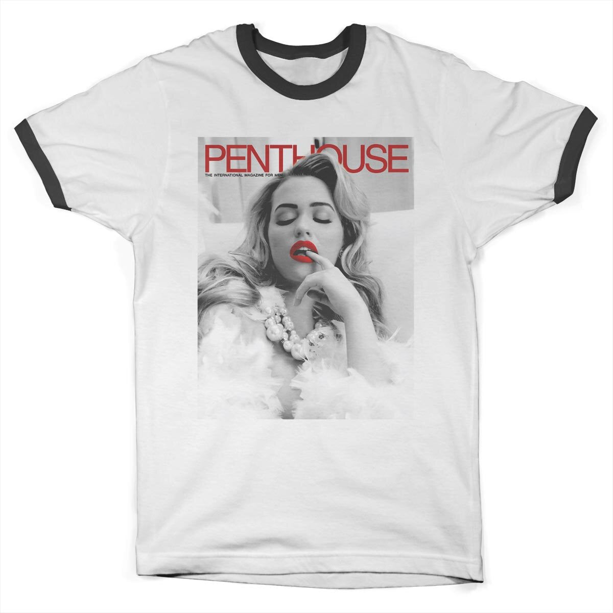 Penthouse October 2016 Cover Ringer Tee – T-shirt ringer