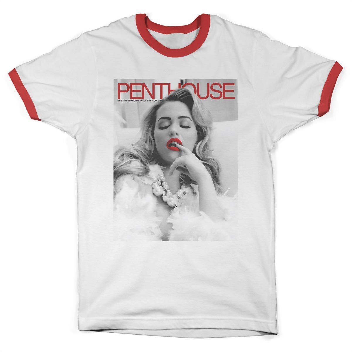Penthouse October 2016 Cover Ringer Tee – T-shirt ringer