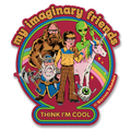 Stevene Rhodes - My Imaginary Friends Think I'm Cool Sticker – Sticker