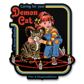 Steven Rhodes - Caring For Your Demon Cat Sticker – Sticker
