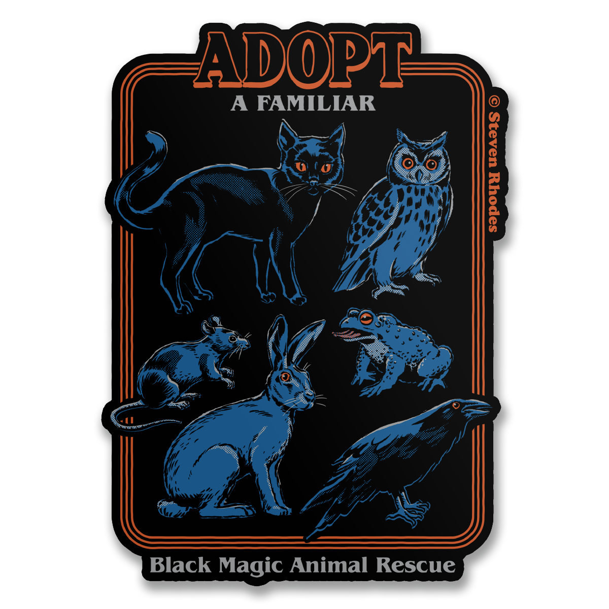 Steven Rhodes - Adopt A Familiar Sticker – Sticker