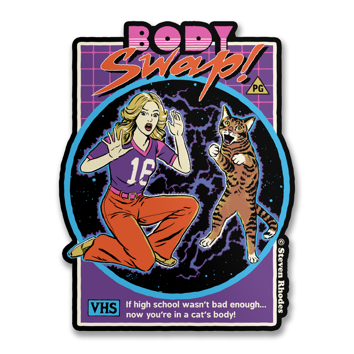 Steven Rhodes - Body Swap Sticker – Sticker