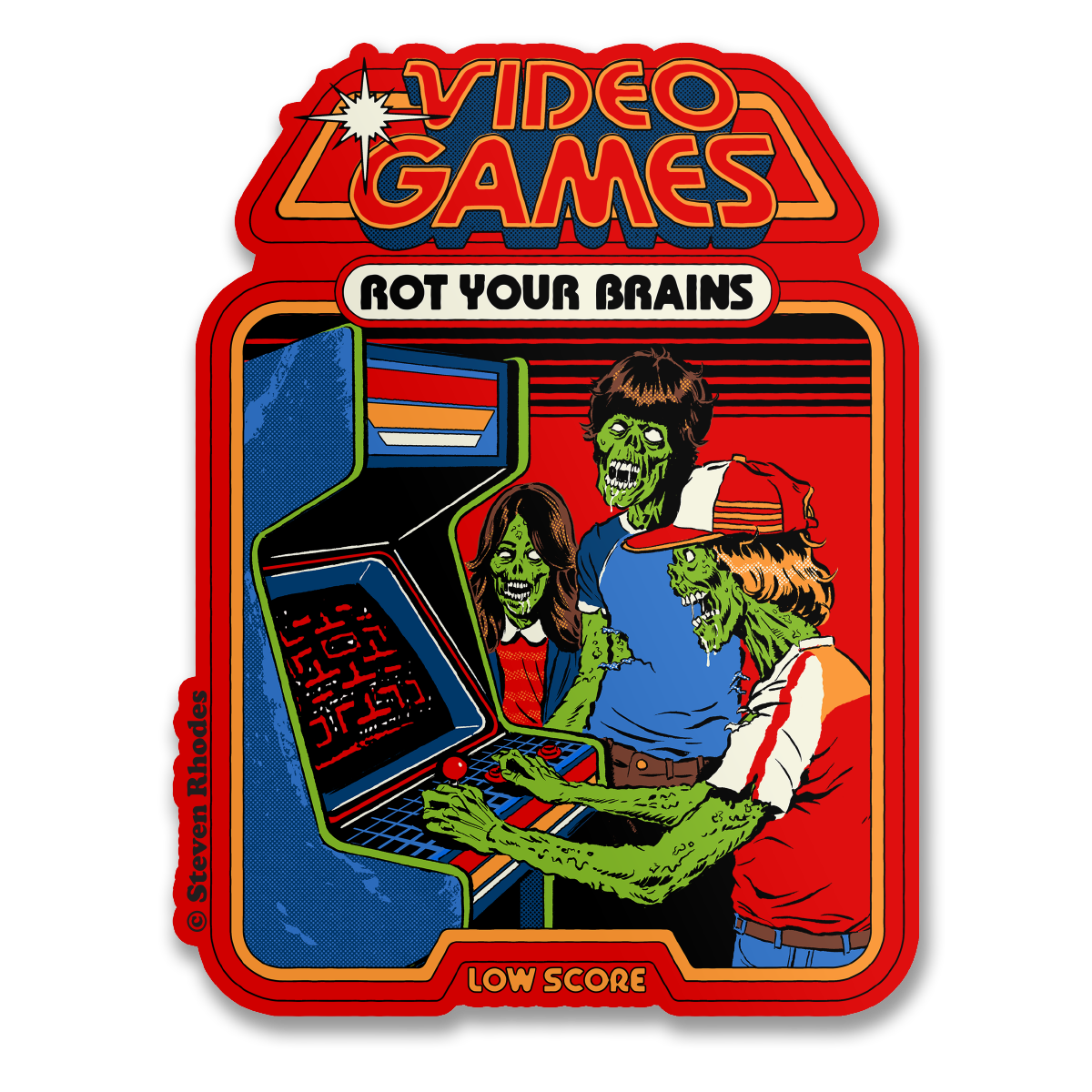 Steven Rhodes - Video Games Sticker – Sticker