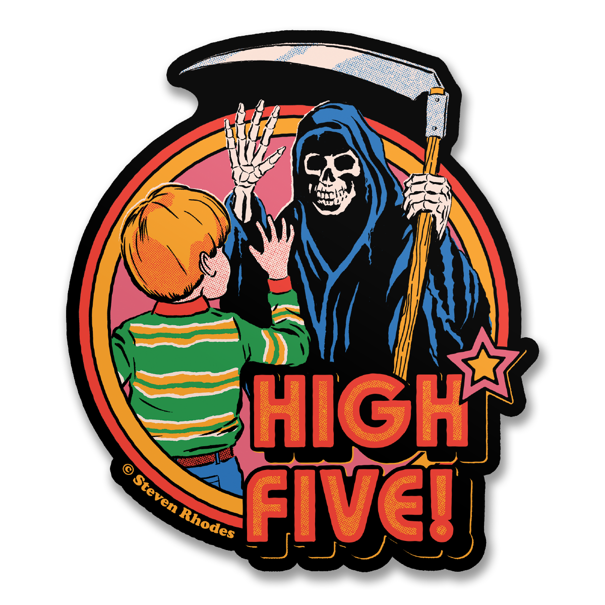 Steven Rhodes - High Five Sticker – Sticker