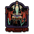 Steven Rhodes - Coffee Gives Me Life Sticker – Sticker