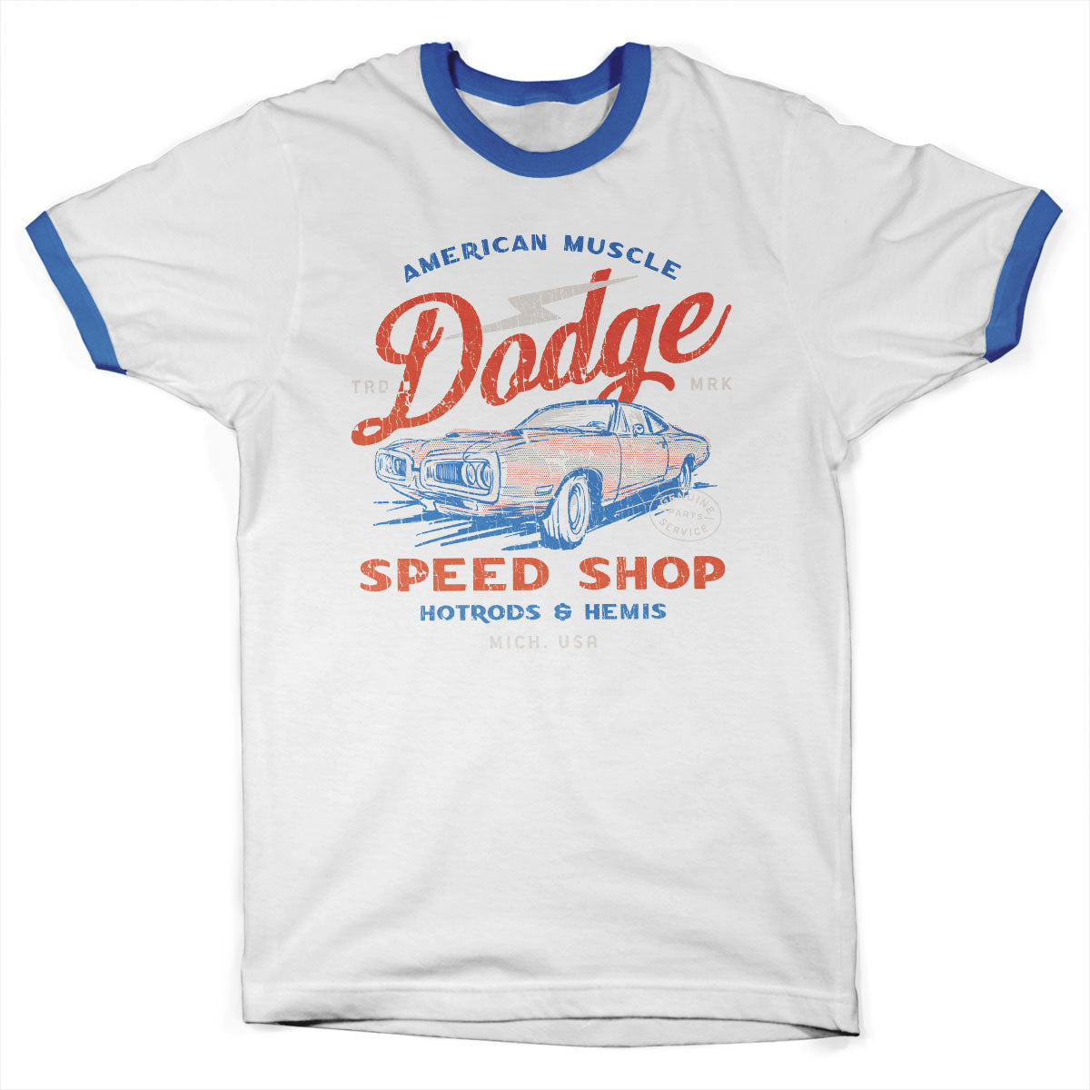 Dodge Hotrods & Hemis Ringer Tee – T-shirt ringer