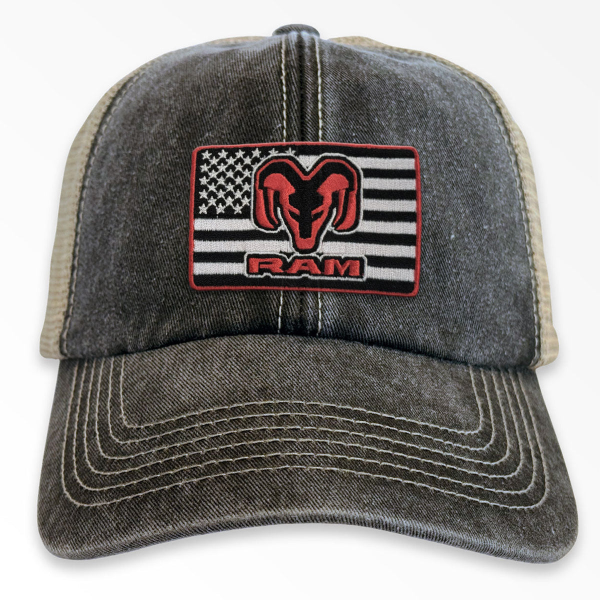 RAM Trucks Flag Patch Vintage Trucker Cap – Casquette trucker vintage