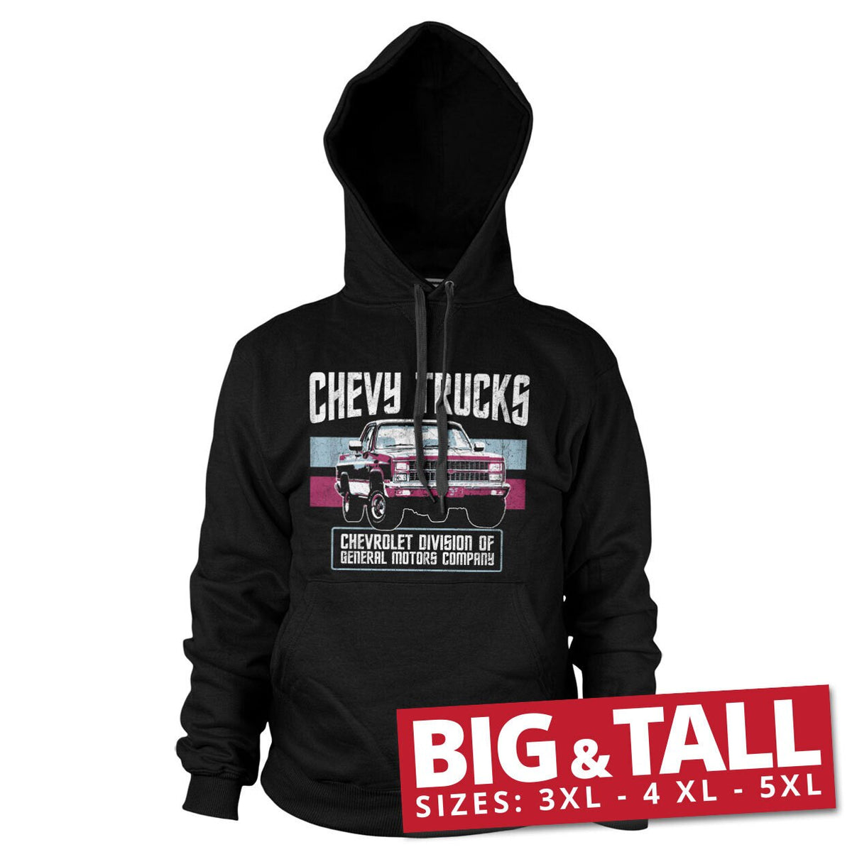 Chevy Trucks - General Motors Big & Tall Hoodie – Sweat à capuche grande taille