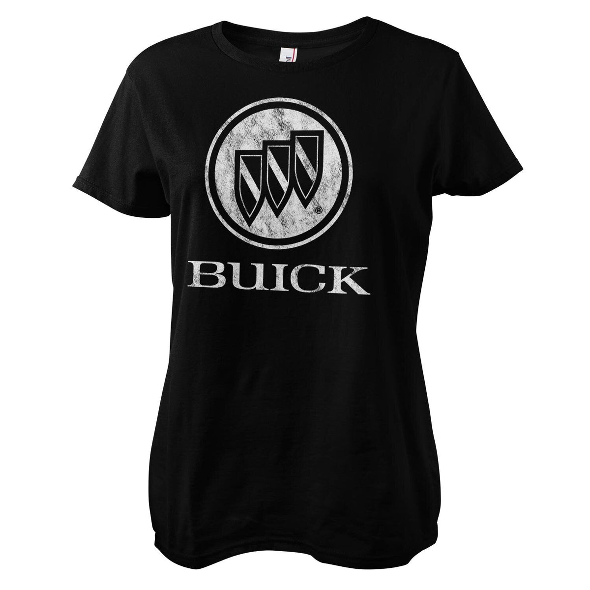 Buick Distressed Logo Girly Tee – T-shirt femme