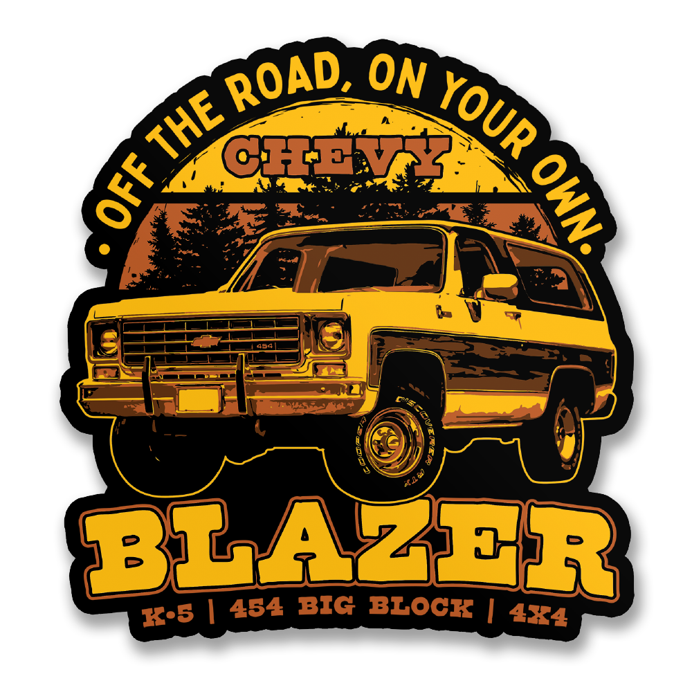 Chevy Blazer Off The Road Sticker – Sticker