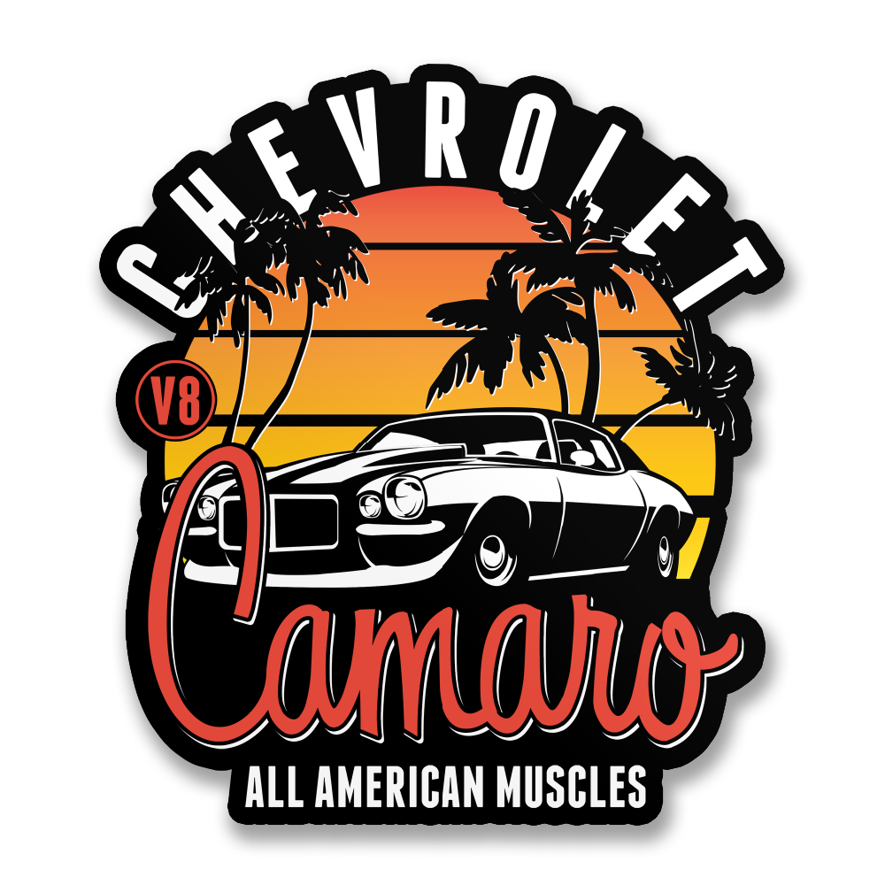 Chevrolet Camaro Sunset Sticker – Sticker