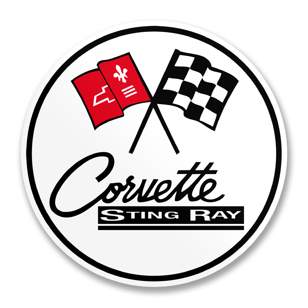 Chevrolet Corvette C2 Sting Ray Logo Sticker – Sticker