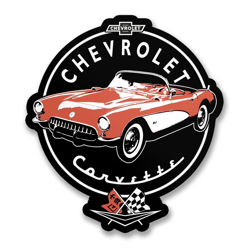 Corvette C1 Retro Sticker – Sticker