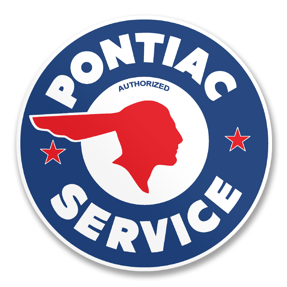 Pontiac Service Logo Sticker – Sticker