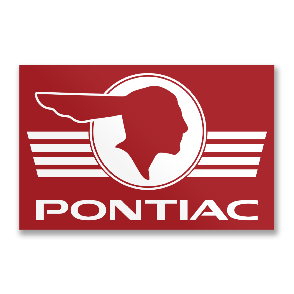 Pontiac Retro Logo Sticker – Sticker