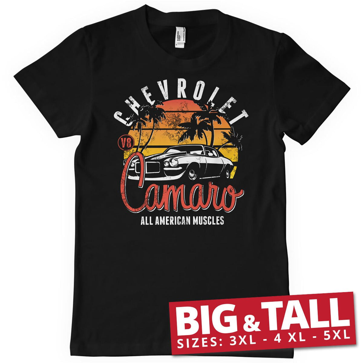 Chevrolet Camaro Sunset Big & Tall T-Shirt – T-shirt grande taille