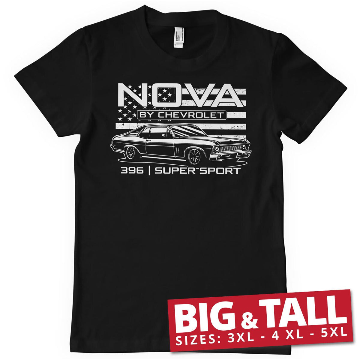 Chevrolet Nova 396 Super Sport Big & Tall T-Shirt – T-shirt grande taille