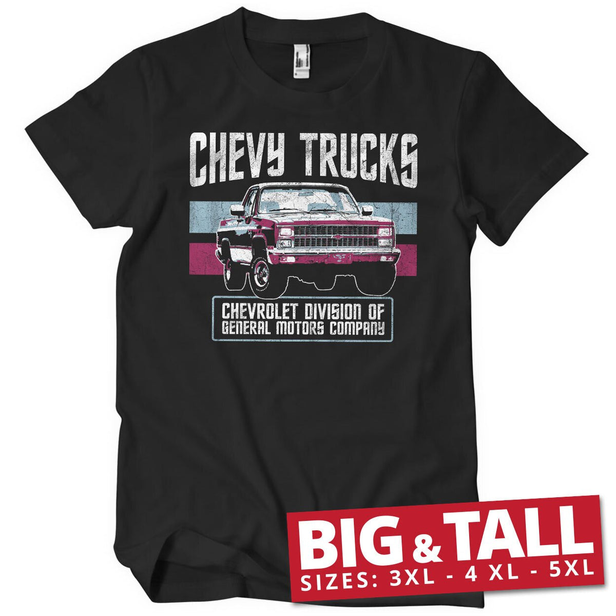 Chevy Trucks - General Motors Big & Tall T-Shirt – T-shirt grande taille