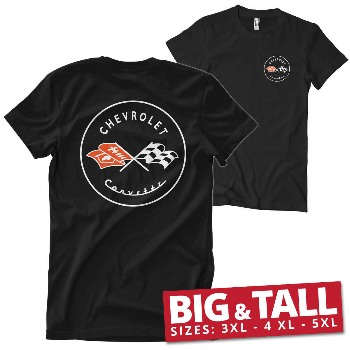 Corvette C1 Logo Big & Tall T-Shirt – T-shirt grande taille