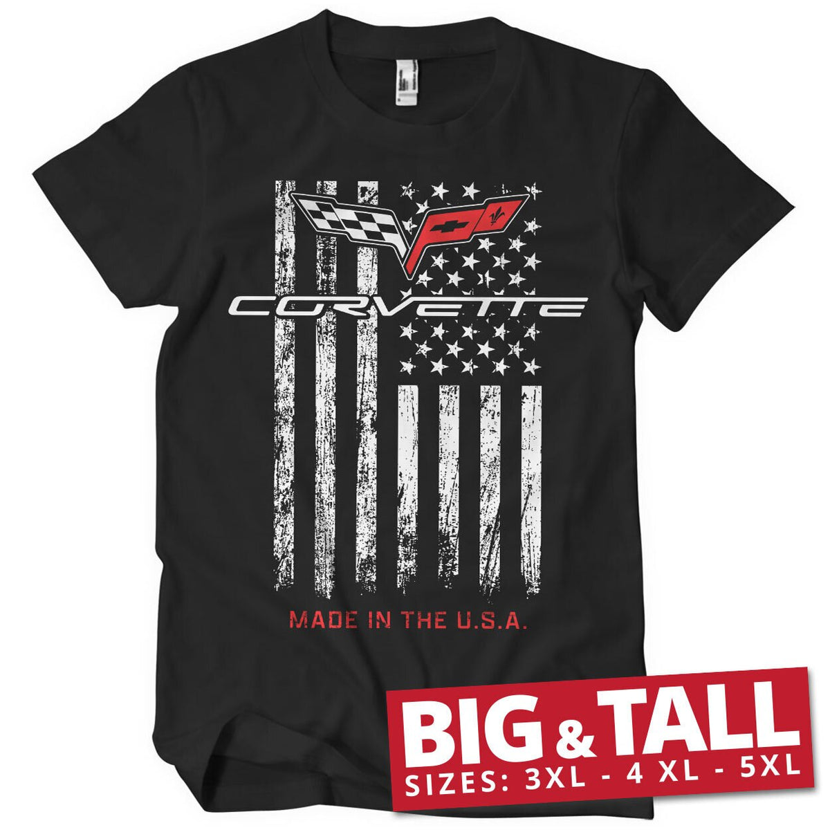 Corvette - Made In The USA Big & Tall T-Shirt – T-shirt grande taille
